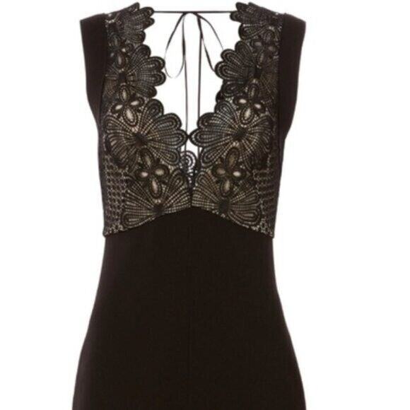 LOVER Revolve Camelia Bonded Pencil Dress Black Cocktail, 8 -NWT - Picture 5 of 11